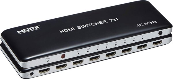 Διακόπτης HDMI PremiumCord 4K@60hz 7:1 πλαστικός με τηλεχειριστήριο