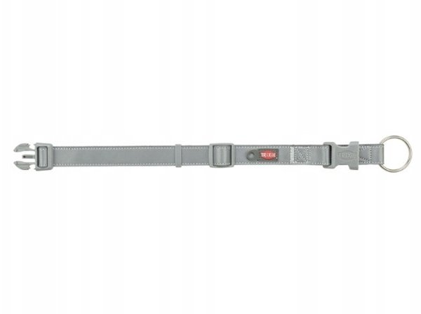 Premium Reflect, περιλαίμιο για σκύλο, γραφίτη, M–L: 36–55 cm/25 mm, ανακλαστικό