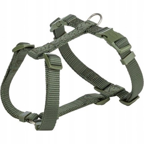 Premium, szelki typu H dla psa, oliwkowa zielen, M–L: 52–75 cm/20 mm