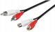 PREMIUMCORD Kabel prodlužovací audio 2x Cinch - 2x Cinch (RCA, M/F) 15m