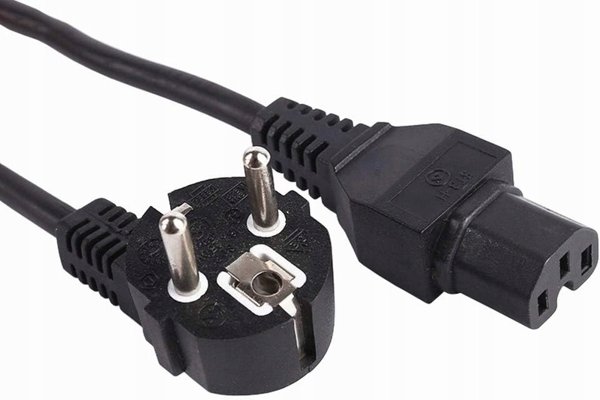 PremiumCord PREMIUMCORD Kabel síťový 230V k počítači 2m IEC 320 C15 konektor s drážkou