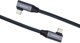 PremiumCord USB-C 2x zahnutý kabel ( USB 3.2 GEN 2x2, 5A, 100W, 20Gbit/s ) bavlněný oplet, délka: 3m