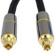 PremiumCord optický audio kabel Toslink, OD:7mm, Gold-metal design + Nylon, 1m