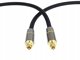 PremiumCord optický audio kabel Toslink, OD:7mm, Gold-metal design + Nylon, 1m