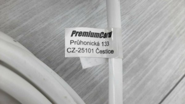 PremiumCord PP3-10 Πολύπριζο 10 μ με 3 πρίζες Λευκό