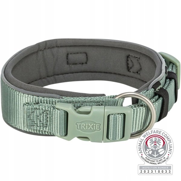 Περιλαίμιο Premium σαλαβιά και γραφίτη S-M 33-42 cm 35 mm
