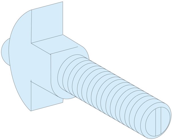 Prisma Set Zestaw srub do mocowania szyn M8 LVS04766