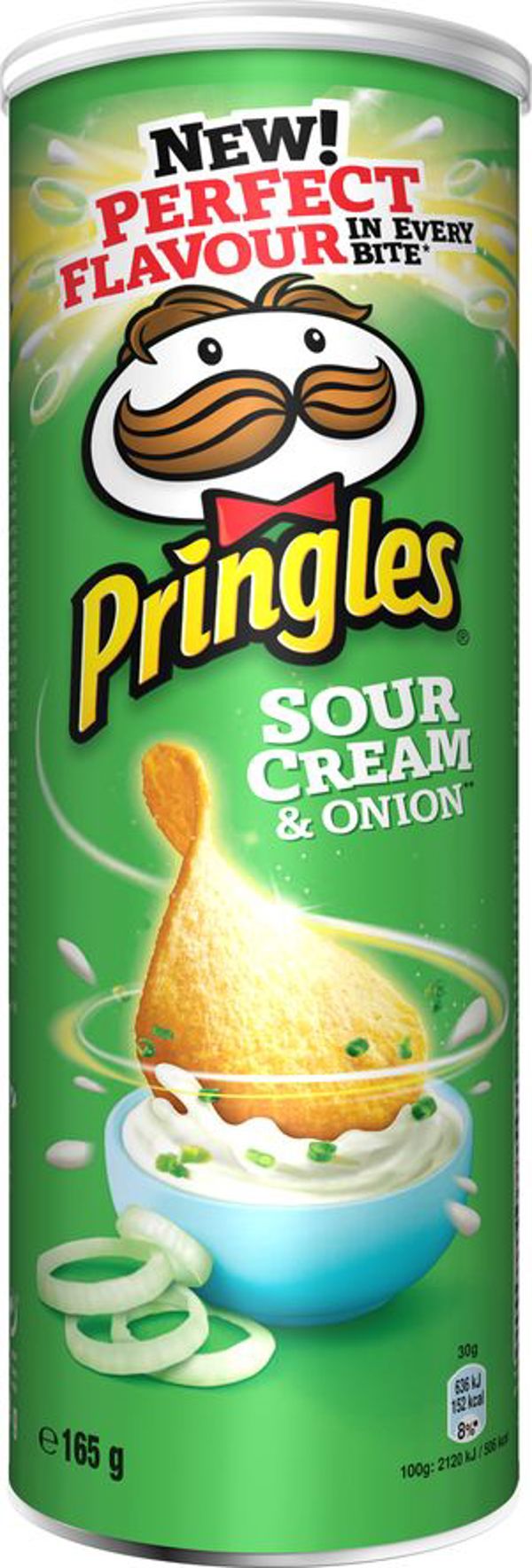 Pringles Pringles πατατάκια παστώμενα με κρέμα και κρεμμύδι 165g
