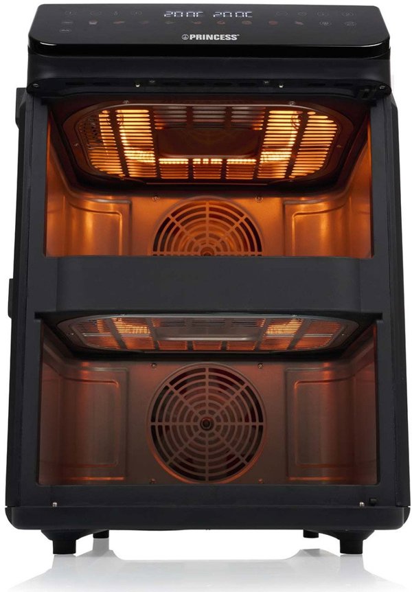 Princess Double Stack Airfryer | 182490 | Power 3000 W | Capacity 11.2 L | Black