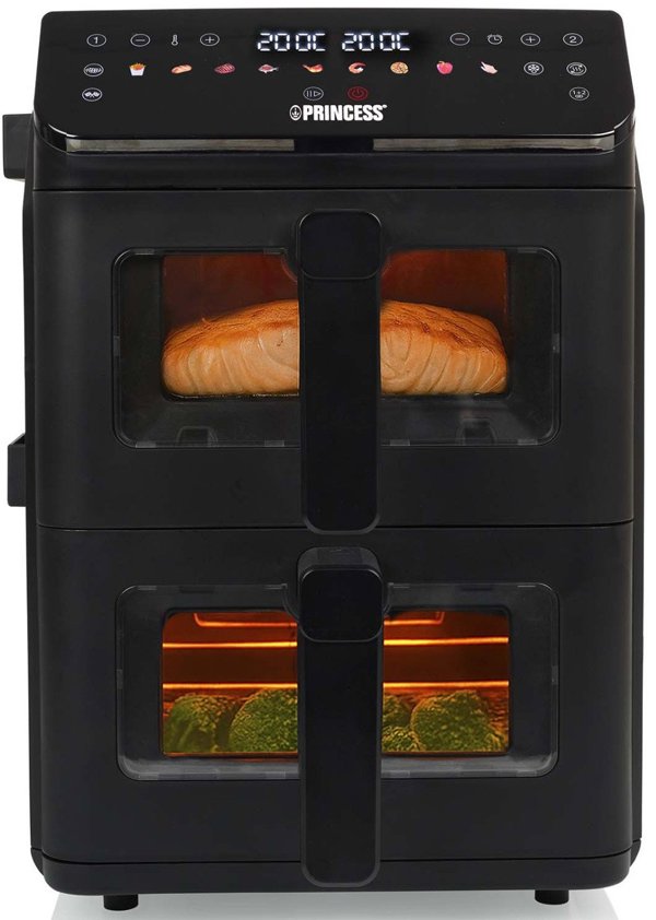 Princess Double Stack Airfryer | 182490 | Power 3000 W | Capacity 11.2 L | Black