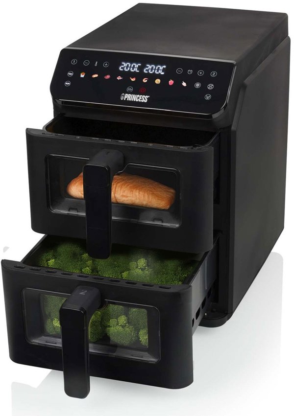 Princess Double Stack Airfryer | 182490 | Power 3000 W | Capacity 11.2 L | Black
