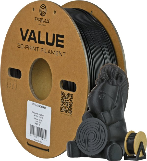 Νήμα PETG PrimaValue για εκτυπωτή 3D, 1.75 mm, μαύρο