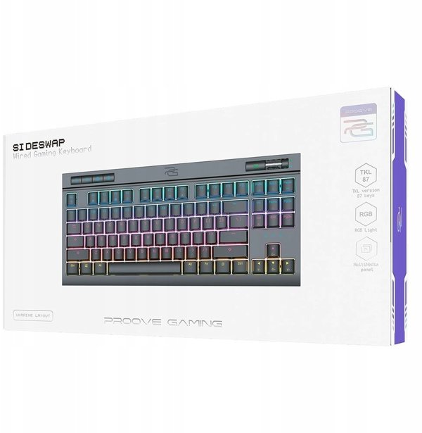 Proove mechanical keyboard Gaming Sideswap black