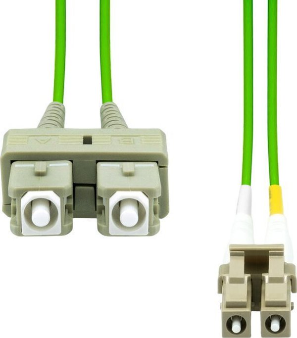 Καλώδιο Οπτικών Ινών ProXtend LC-SC UPC OM4 Duplex 5m, Πράσινο - FO-LCSCOM5D-005