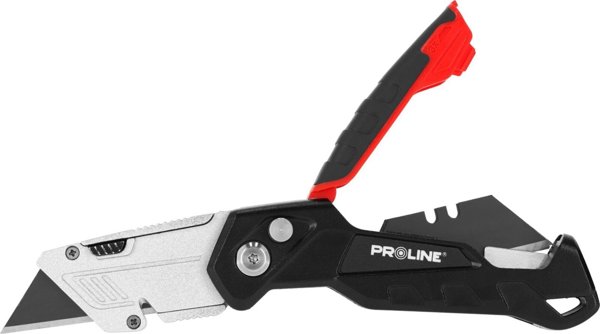 Pro-Line Πτυσσόμενο Μαχαίρι με Λεπίδα Τραπεζίου SK5 Μαύρο (1+3 τεμάχια), PROLINE