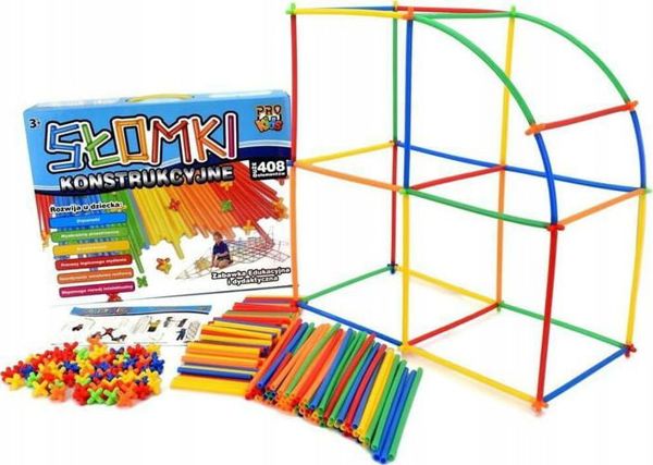 Καλαμάκια Pro Kids Construction 408 τεμάχια. 3+ Pro Kids 7128403 5902666697332