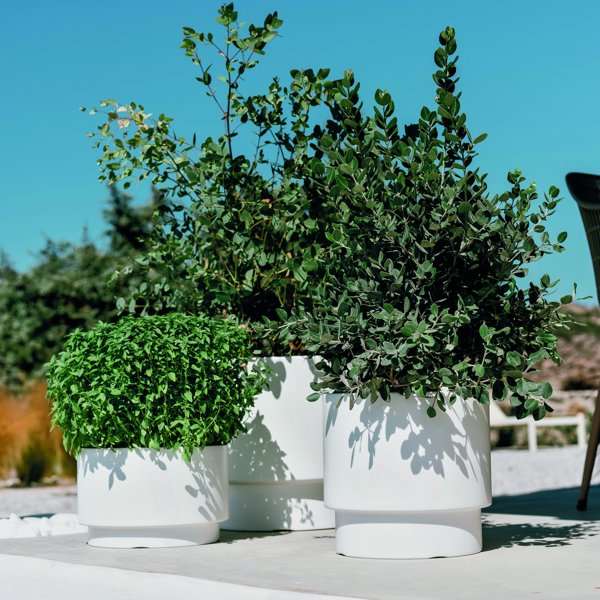 Prosperplast Γλάστρα HEOS Λευκή (DBHEN400-S449)