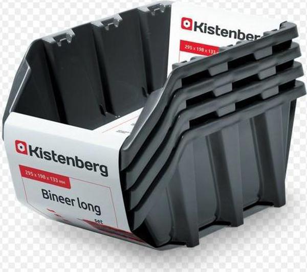 Prosperplast KUWETY 12 BINEER LONG 6SZT CZARNE 295x198x195mm KBILS30-S411