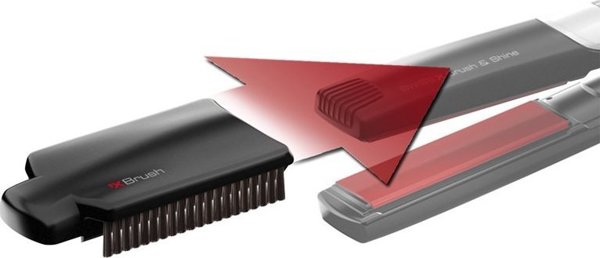 Ισιωτική Μαλλιών Valera Swiss'X Agility Super Shine&Brush, Πλακέτες Τουρμαλίνης, Έως 230°C, Καλώδιο 3m