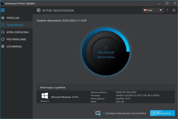 Program Ashampoo ASHAMPOO Driver Updater