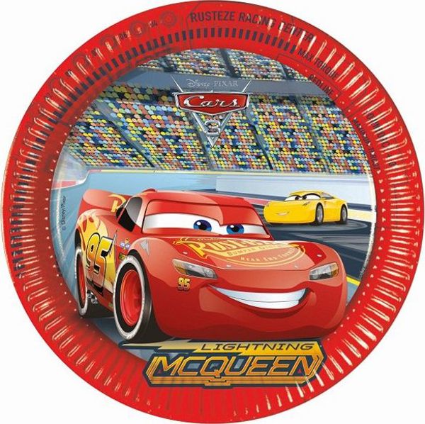 Χάρτινα πιάτα PROCOS Cars 3, 23cm, 8 τεμ. (χωρίς πλαστικό)