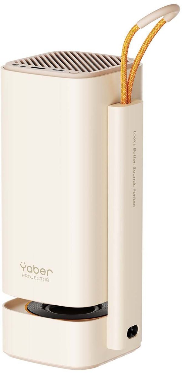 Yaber T1 Pro Φορητός Προβολέας LCD Full HD 1080p, Αναδιπλούμενος, Μπεζ