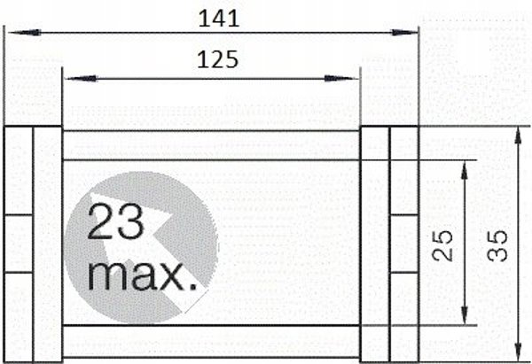 Prowadnik kablowy 40/60 - 1m T0-HKP040060R5A