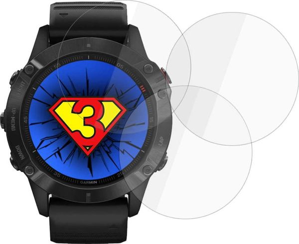 3MK Προστατευτικό Φύλλο Οθόνης για Garmin Fenix 6 Pro - 3 Τεμάχια