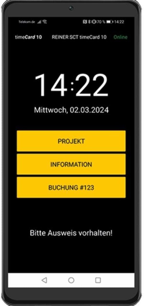 Program Reiner REINER SCT timecard Terminal APP Jahreslizenz 5x