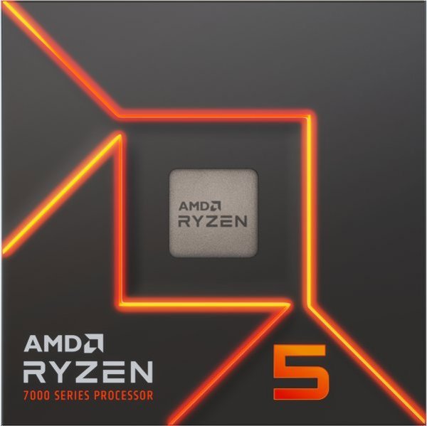 AMD Ryzen 5 7600X Επεξεργαστής 4.7GHz, 6 Πυρήνες, 32MB Cache, Socket AM5, BOX (100-100000593WOF)