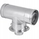 SpiroFlex Προσαρμογέας Καμινάδας 60/100mm TTW Τριπλής Σύνδεσης για Λέβητα Αερίου