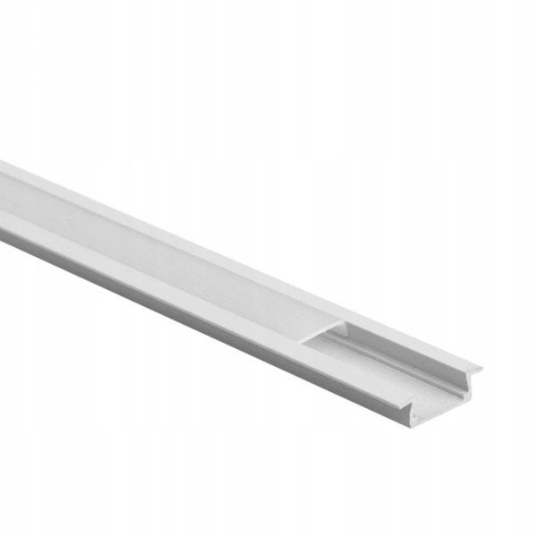 Προφίλ LED PO2 χωνευτό Eco Light EC20609 2m, λευκό + γαλακτερό κάλυμμα