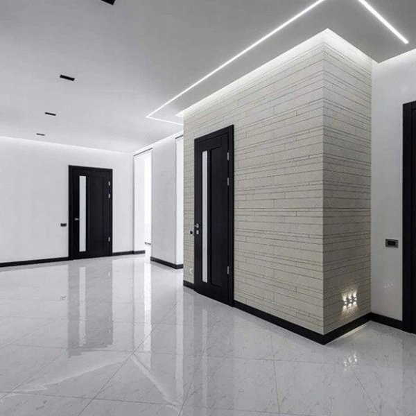 Προφίλ LED PO2 χωνευτό Eco Light EC20609 2m, λευκό + γαλακτερό κάλυμμα