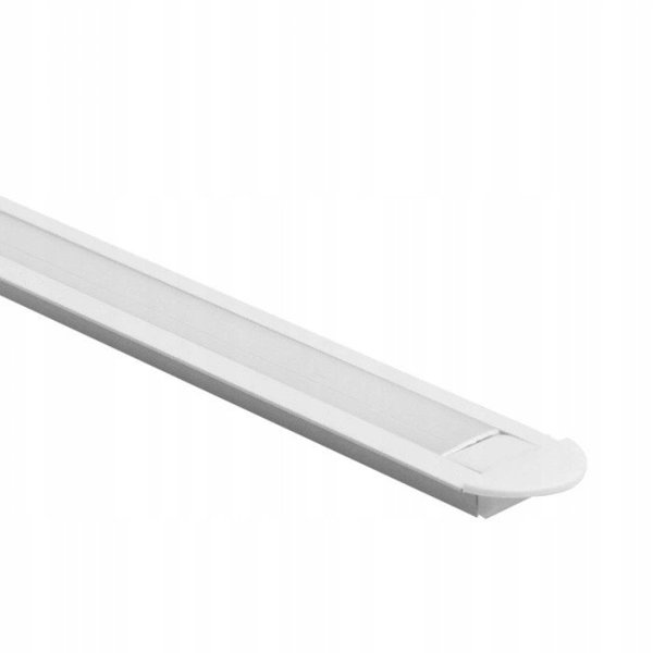 Προφίλ LED PO2 χωνευτό Eco Light EC20609 2m, λευκό + γαλακτερό κάλυμμα