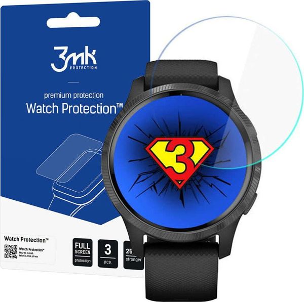 Προστασία Οθόνης 3MK για Garmin Venu 2s - Set 3 Τεμαχίων - Διαφανές Φιλμ Προστασίας Ρολογιού