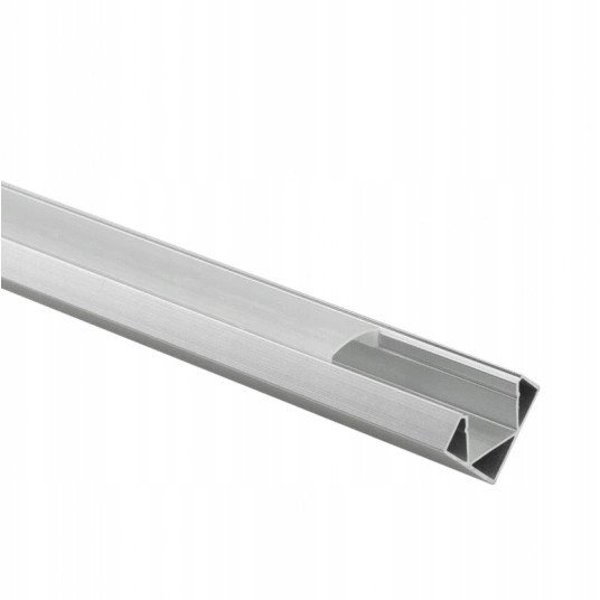 Eco Light Γωνιακό Προφίλ LED R02 EC20624 2m, Λευκό Αλουμίνιο με Γαλακτερό Κάλυμμα