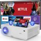 Προβολέας Zenwire Προβολέας Rzutnik Android 9.0 SMART TV Full HD 4K 13500lm 450 Ansi 5000:1 WiFi 2.4/5 GHz Miracast Aircast Bluetooth 5.1 AutoKeystone Zenwire e600h