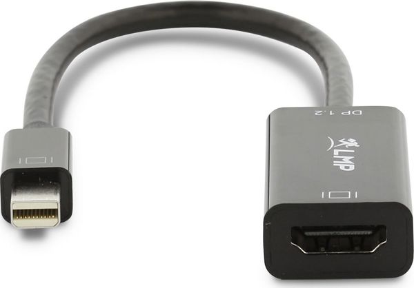 Προσαρμογέας AV LMP DisplayPort Mini - HDMI μαύρο (LMP-MH-A-4K)