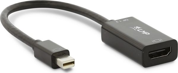 Προσαρμογέας AV LMP DisplayPort Mini - HDMI μαύρο (LMP-MH-A-4K)