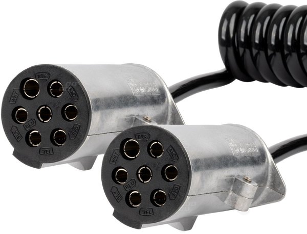 Προέκταση σπιράλ καλωδίου 2x 7 pin τύπου n 5m 24V amio-04379