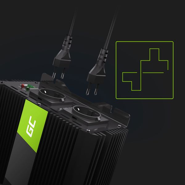 Inverter Green Cell PRO 12V σε 230V 2000W/4000W Τροποποιημένο Ημίτονο - Μετατροπέας Τάσης