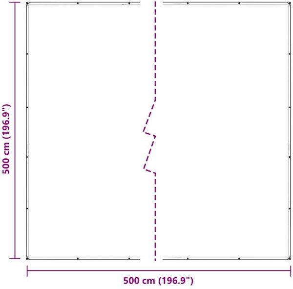 Przezroczysta plandeka z oczkami 5x5 m Polietylen Lumarko! Lumarko!