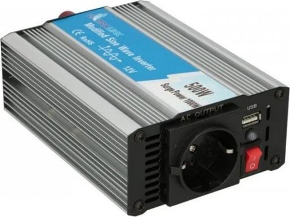 Przetwornica ExtraLink EXTRALINK przetwornica samochodowa 12V-230V 500W modyfikowany sinus OPIM-500W