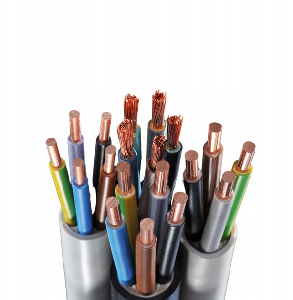 Καλώδιο οικιακής εγκατάστασης OMY zo 3x1,5mm2 300/300V λευκό σε καρούλι 100m