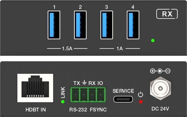 Przelacznik VivoLink Vivolink VLUSB3EXT100 przedluzacz KVM