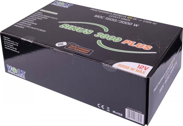 Przetwornica Nvox Przetwornica napiecia do kampera volt sinus plus 3000 12v