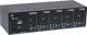 Inline KVM Desktop Switch, 4-port, Dual Monitor, HDMI 2.0, 4K, USB 3.0, Audio