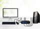 Pawonik VGA KVM Switch 2x1 με 3 Θύρες USB Hub, Χειροκίνητος Διακόπτης για 2 Υπολογιστές, Χωρίς Τροφοδοσία
