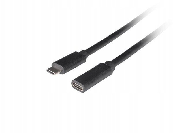 Lanberg Προέκταση USB-C M/F 3.1 1.5m Μαύρη