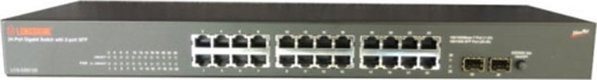 Przelacznik Longshine Switch 48,3cm 24x GE GS9126 2x mini-GBIC